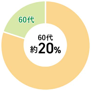 60代20%